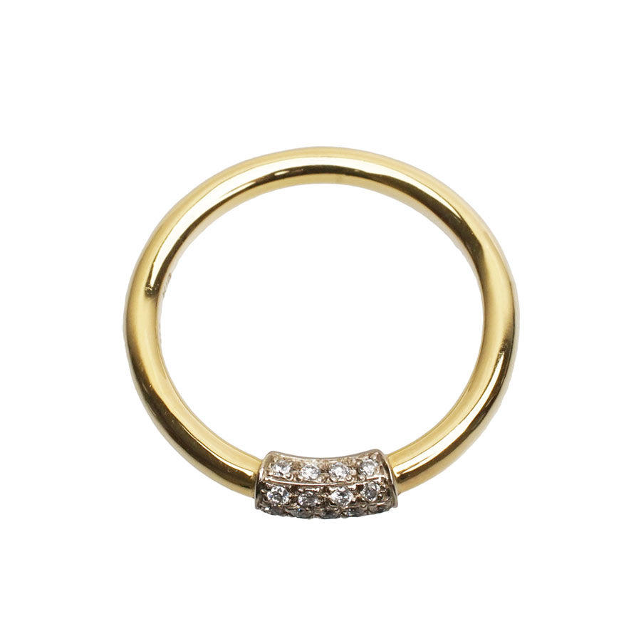 BRIDAL RING［001 PLAIN with DIAMOND A K18YG/K18WG］ダイヤモンドリング
