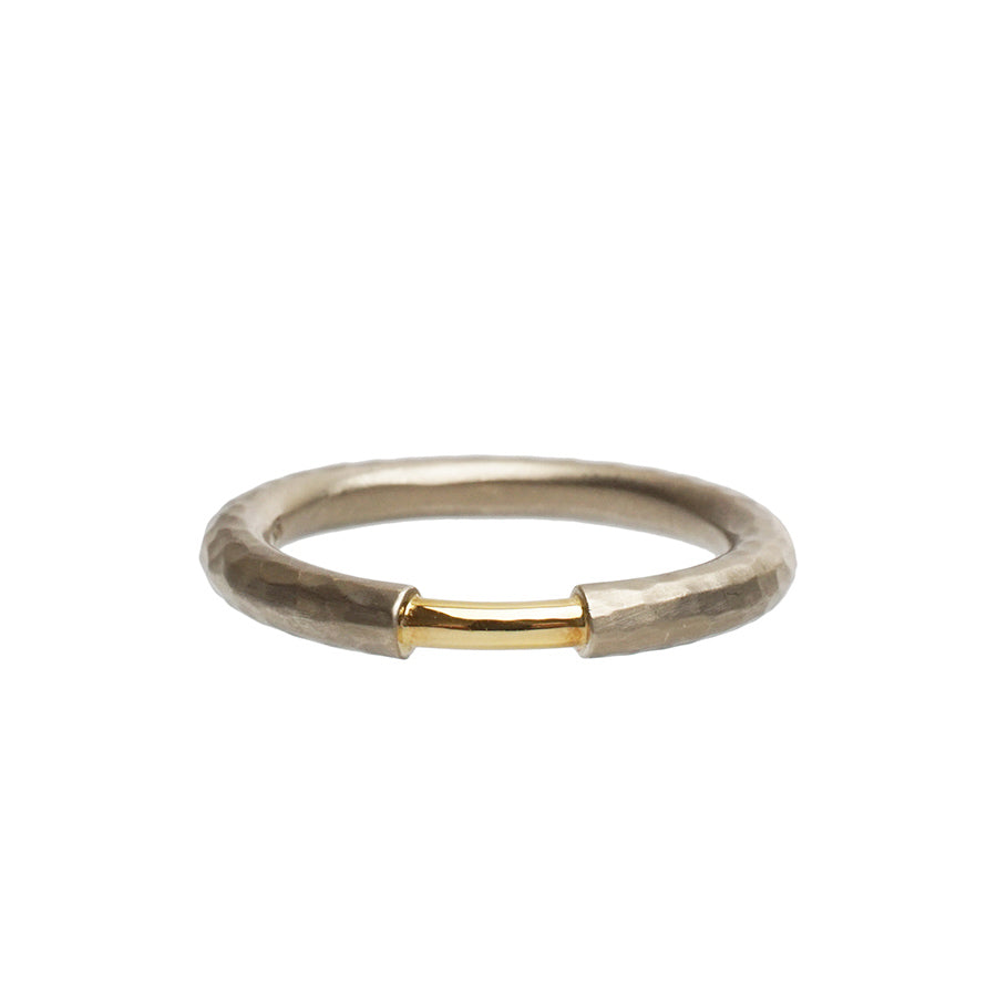 BRIDAL RING［001 HAMMERED - K18WG×K18YG］結婚指輪（ペア）