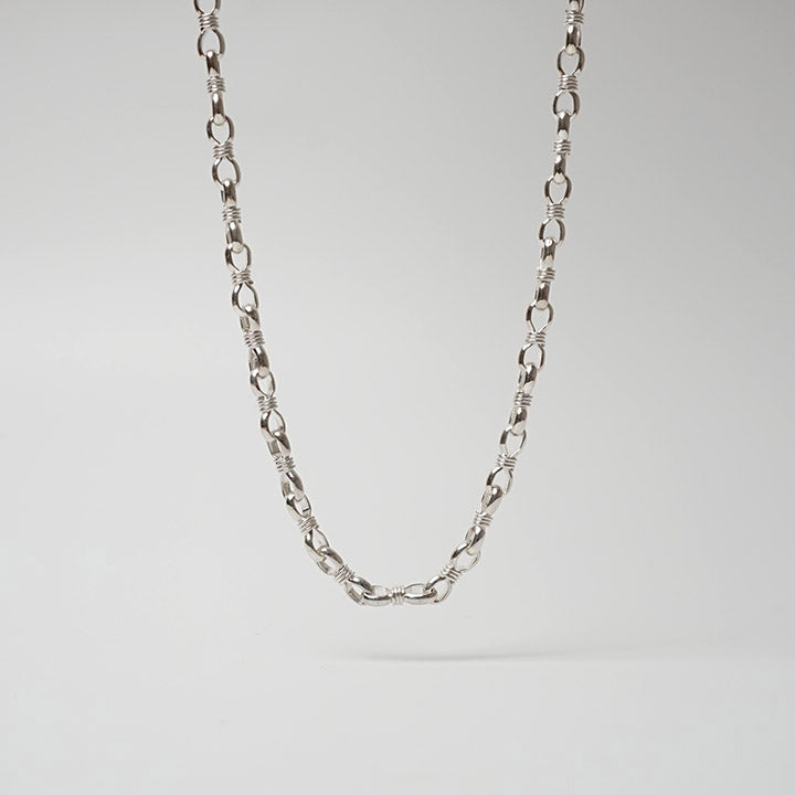 wrapped link chain necklace［AG951105 Britannia silver］ネックレス