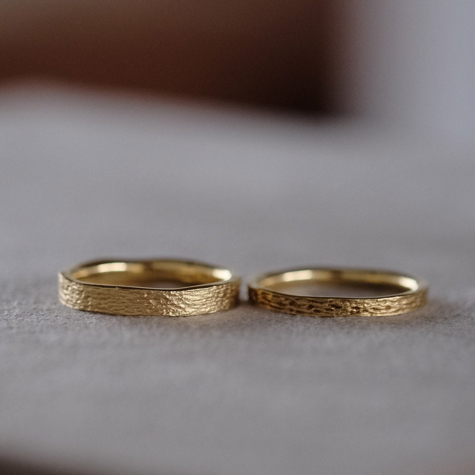 BRIDAL RING［ゆらゆら スリム Pt900/K18YG］結婚指輪（ペア）