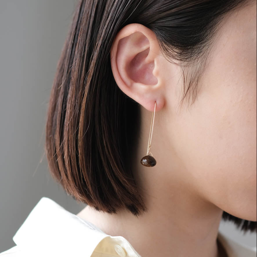 LONG ピアス ビアクォーツ