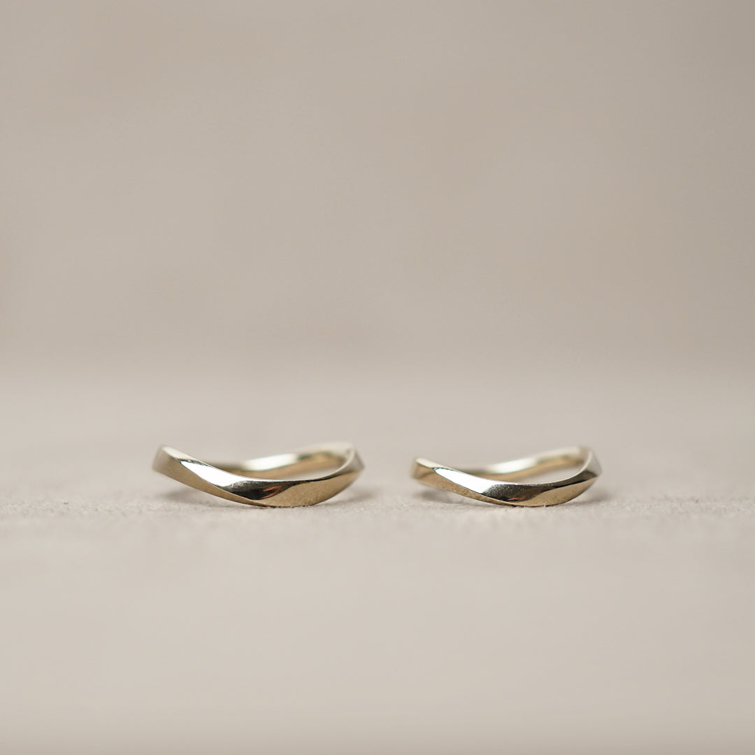 BRIDAL RING［4 twist curve K18YG］結婚指輪（ペア）