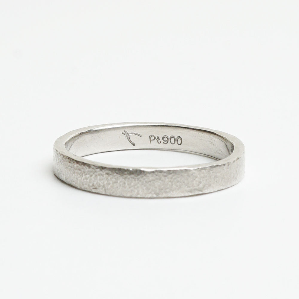 atelier plow BRIDAL RING［晴れ間 平打ち Pt900/Pt900］結婚指輪