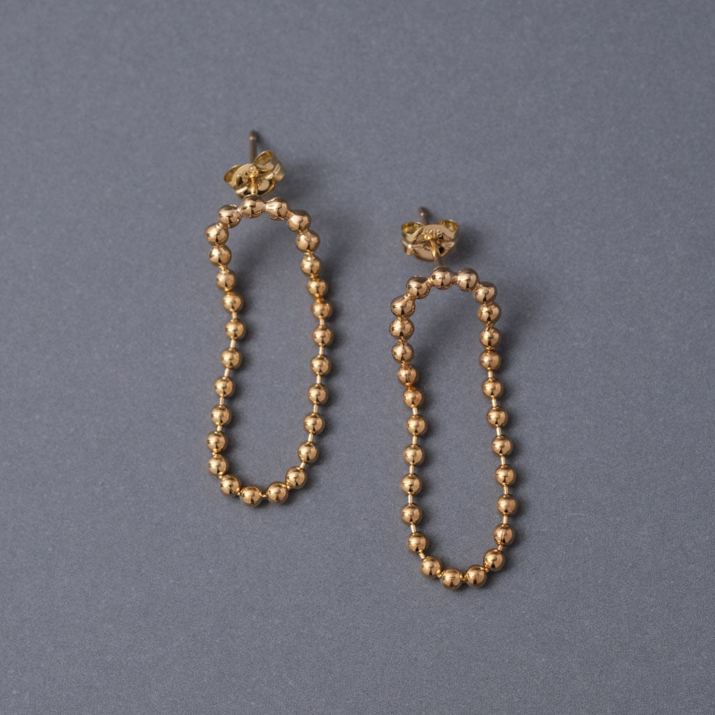 《別注モデル》DOT ループピアス 3cm-GOLD（ペア）