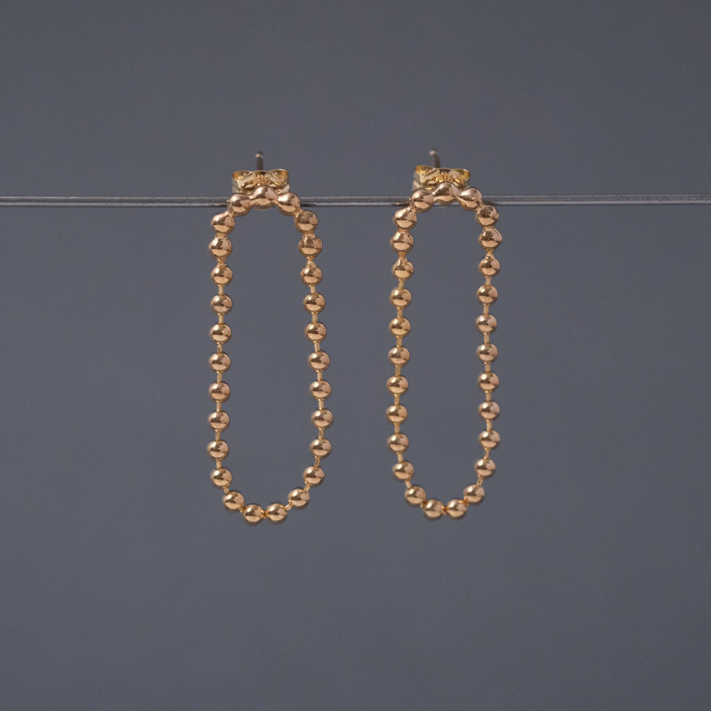 《別注モデル》DOT ループピアス 3cm-GOLD(ペア)