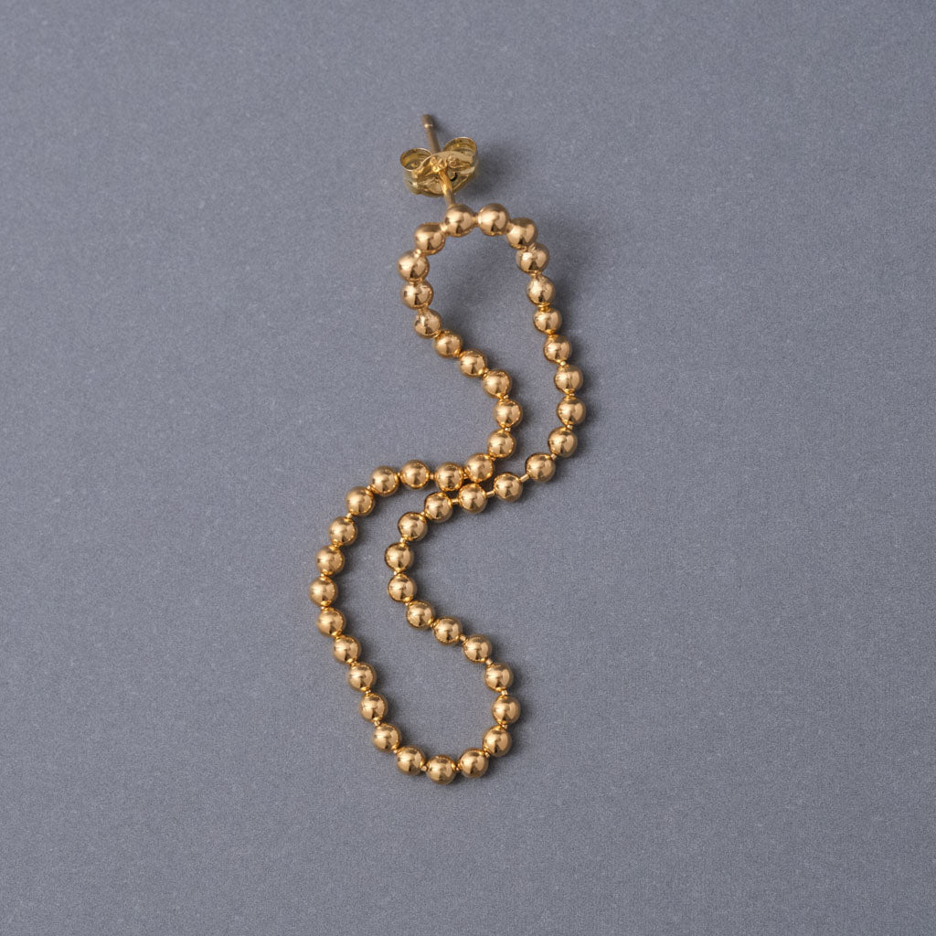 《別注カラー》DOT ループピアスS 5cm-GOLD(シングル)