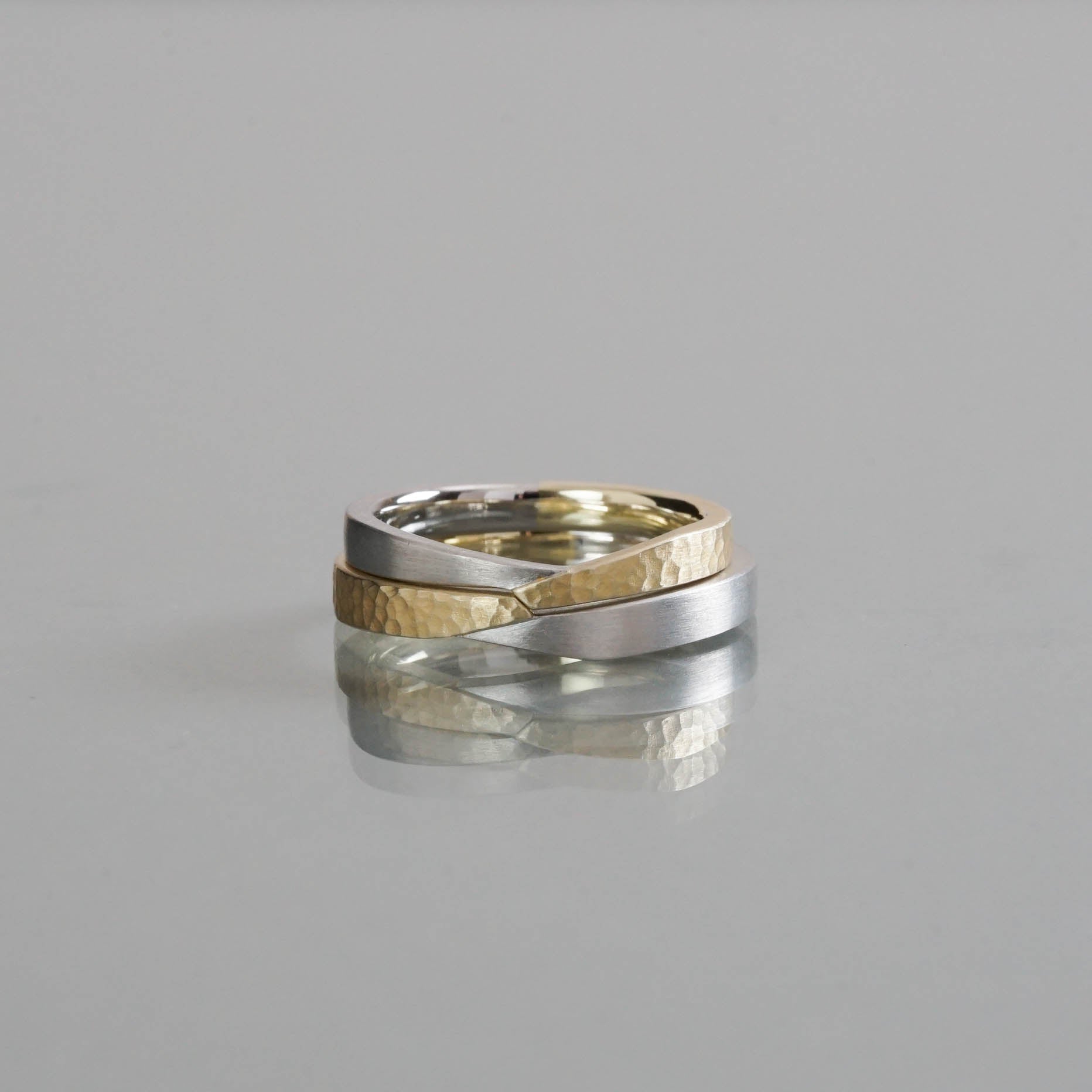Ryui リュイ　シルバーリング　オリーブダイヤモンド　15号 Ryui［Hug 結婚指輪］