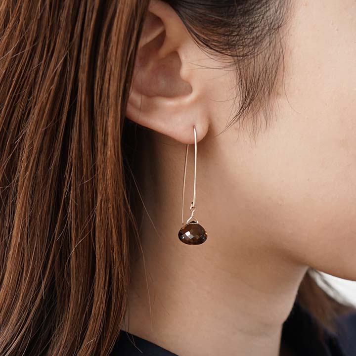 LONG ピアス ビアクォーツ