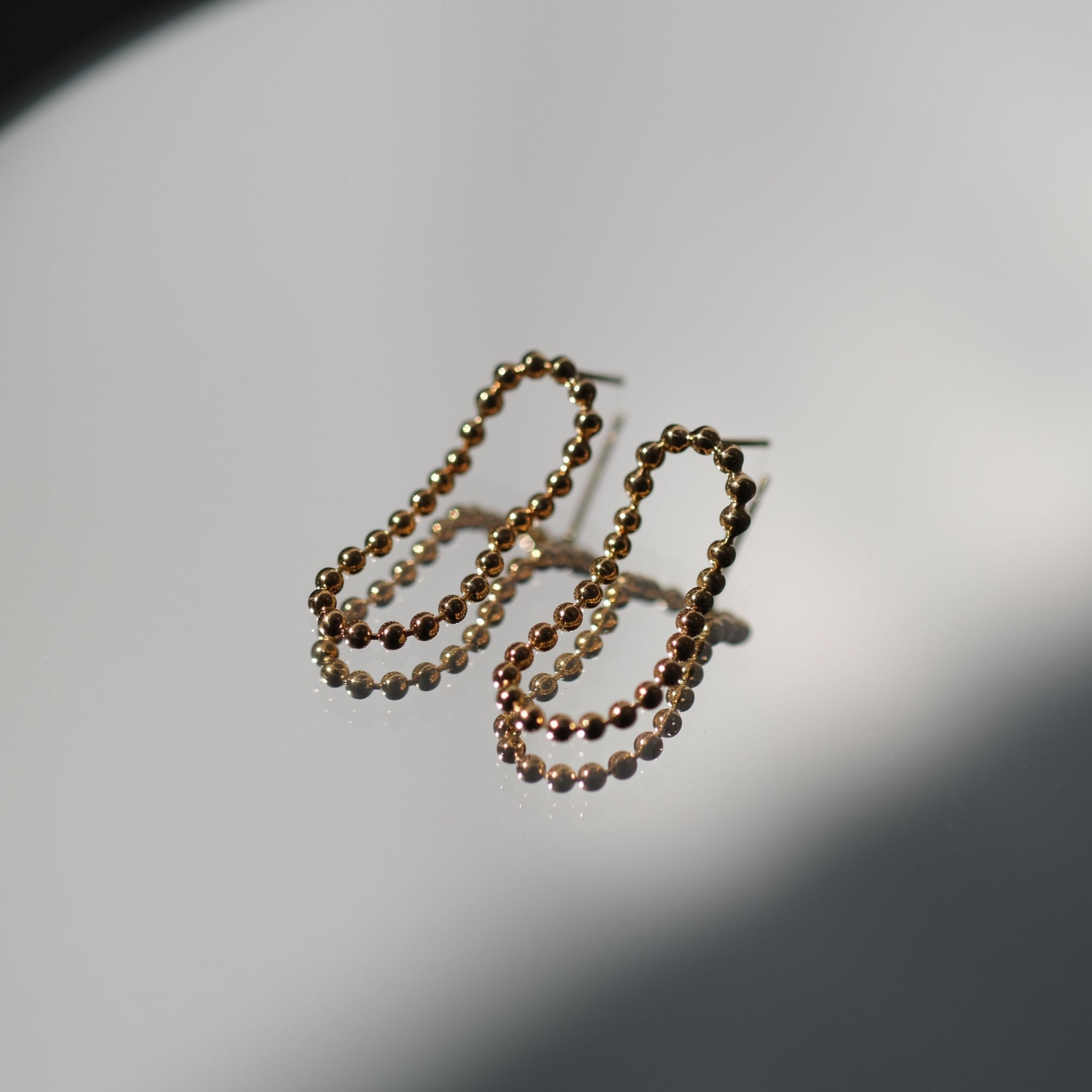 《別注モデル》DOT ループピアス 3cm-GOLD(ペア)