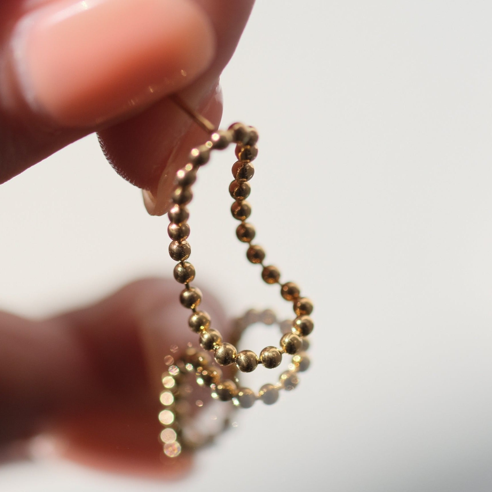 《別注モデル》DOT ループピアス 3cm-GOLD(ペア)