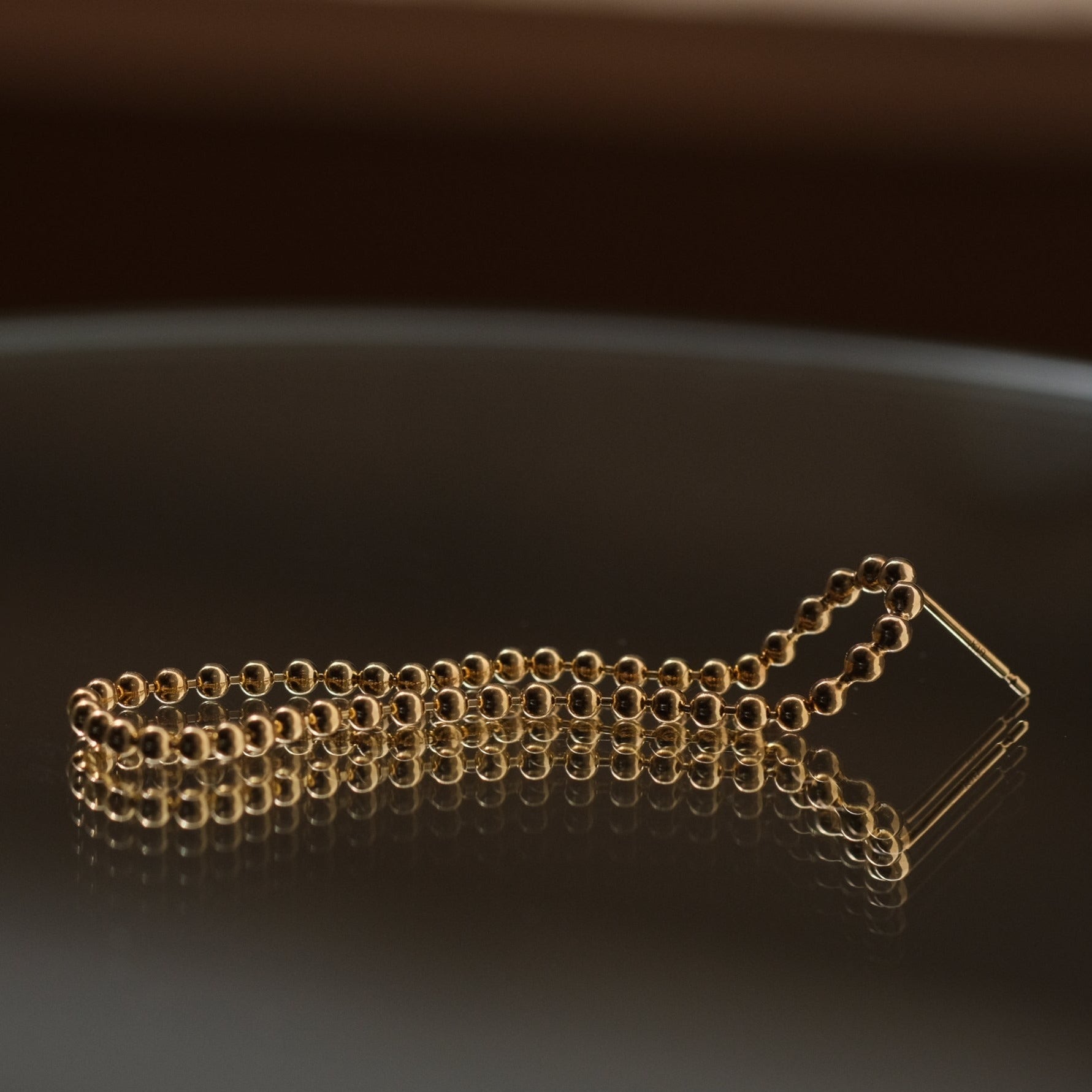 《別注カラー》DOT ループピアスS 5cm-GOLD(シングル)