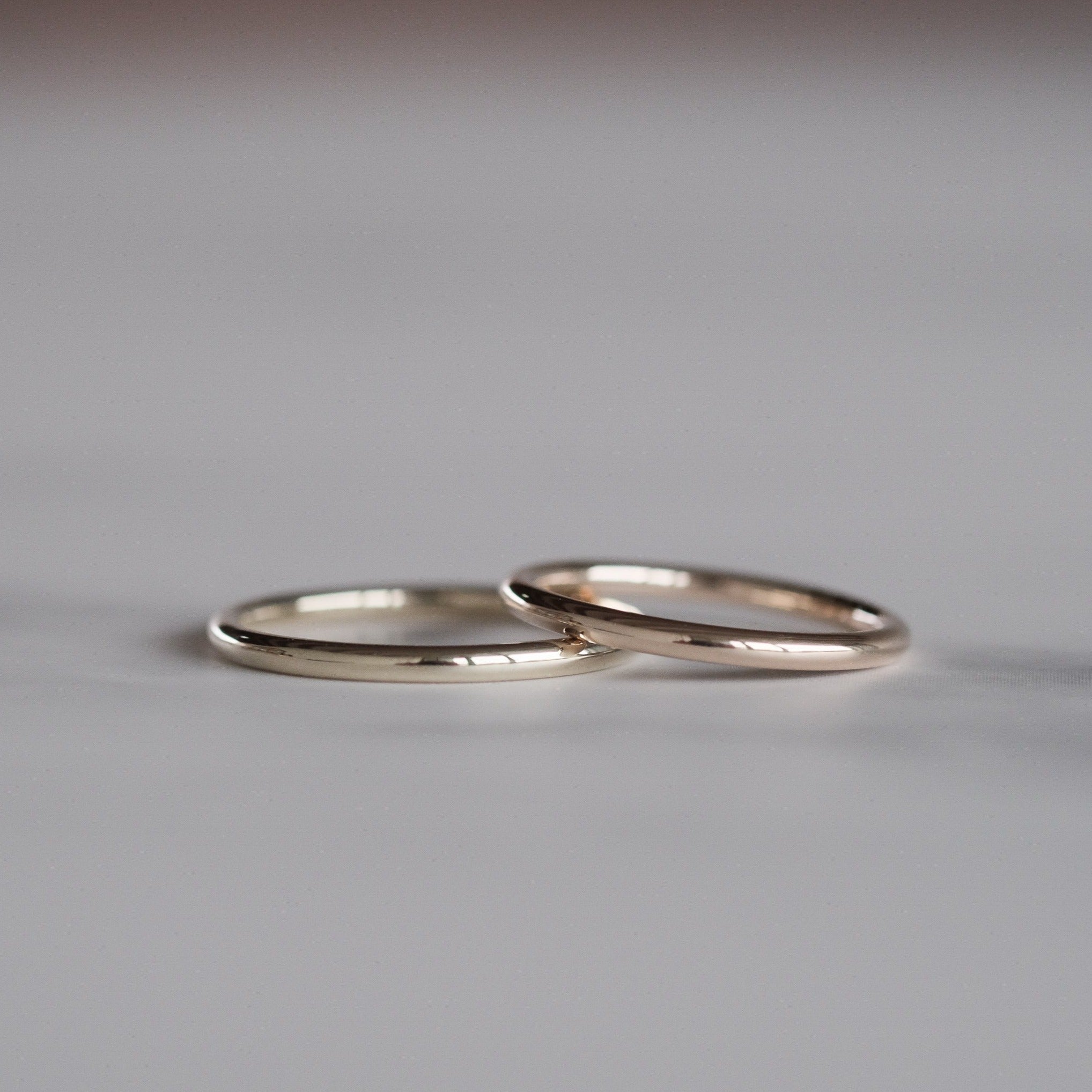 AURORA GRAN】プレーンリングL（K10WG）