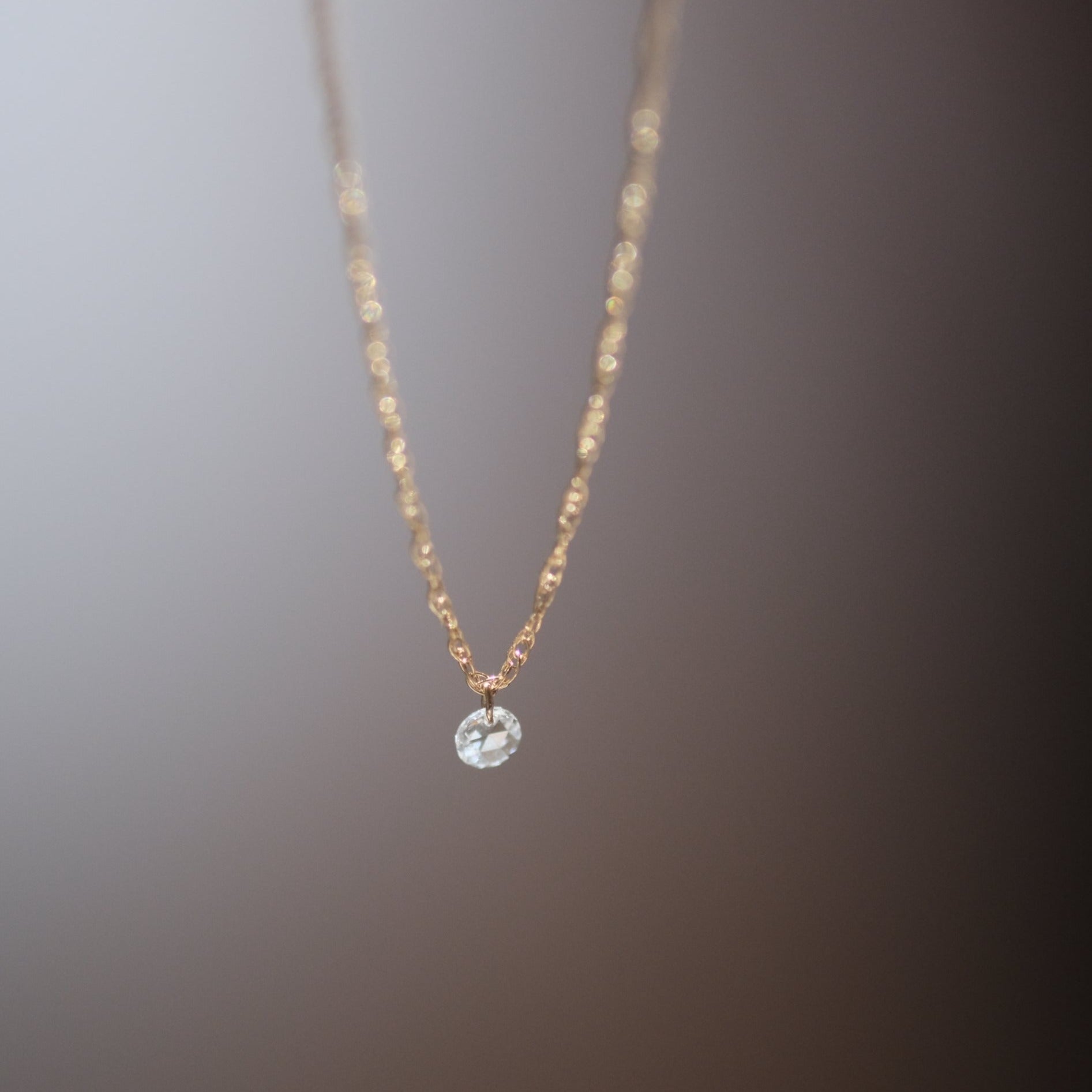 Rosecut Dia Necklace ［A301211AN225 K10 Diamond］ネックレス