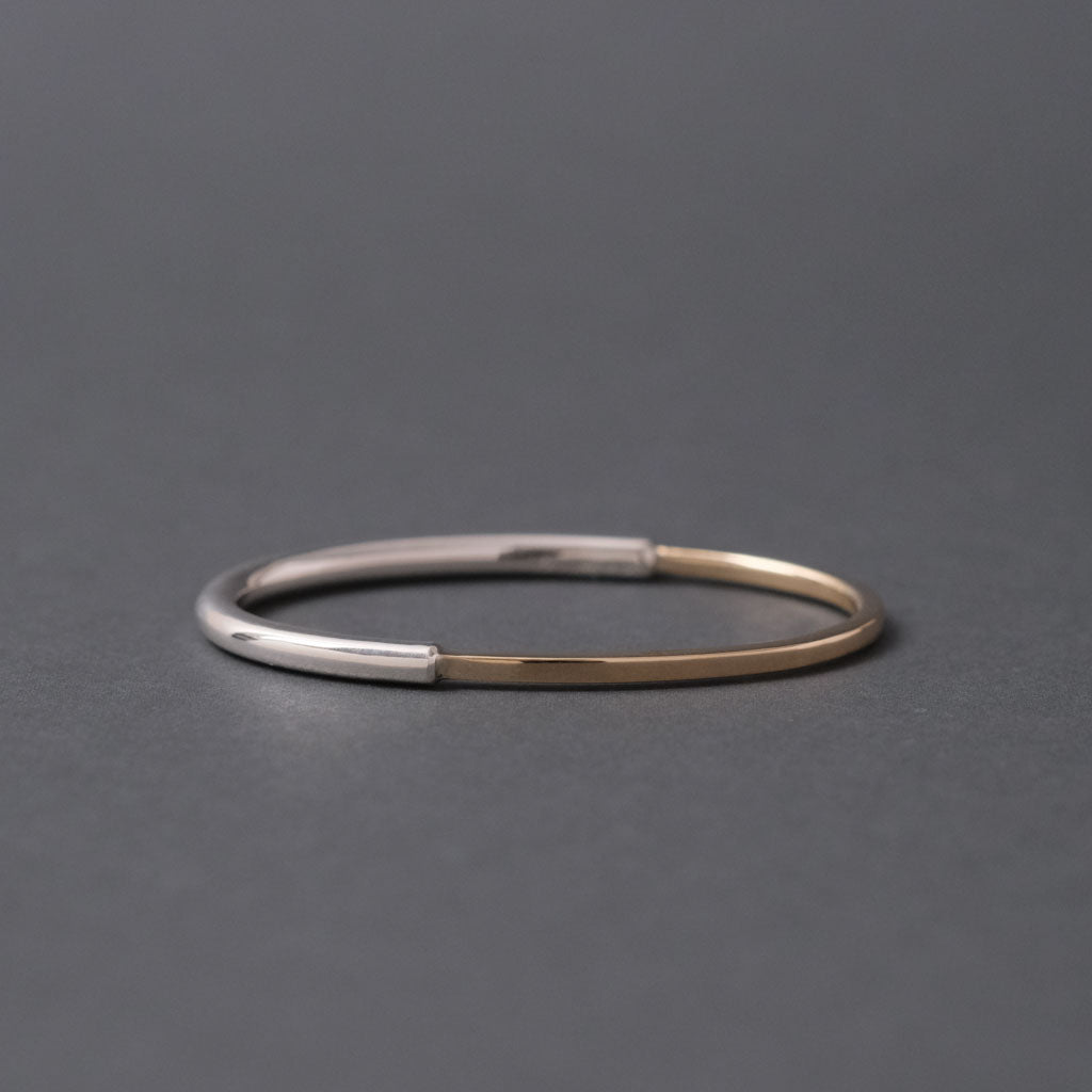 GEOMETRIC oval double ring 1［GE1-01 Silver］リング