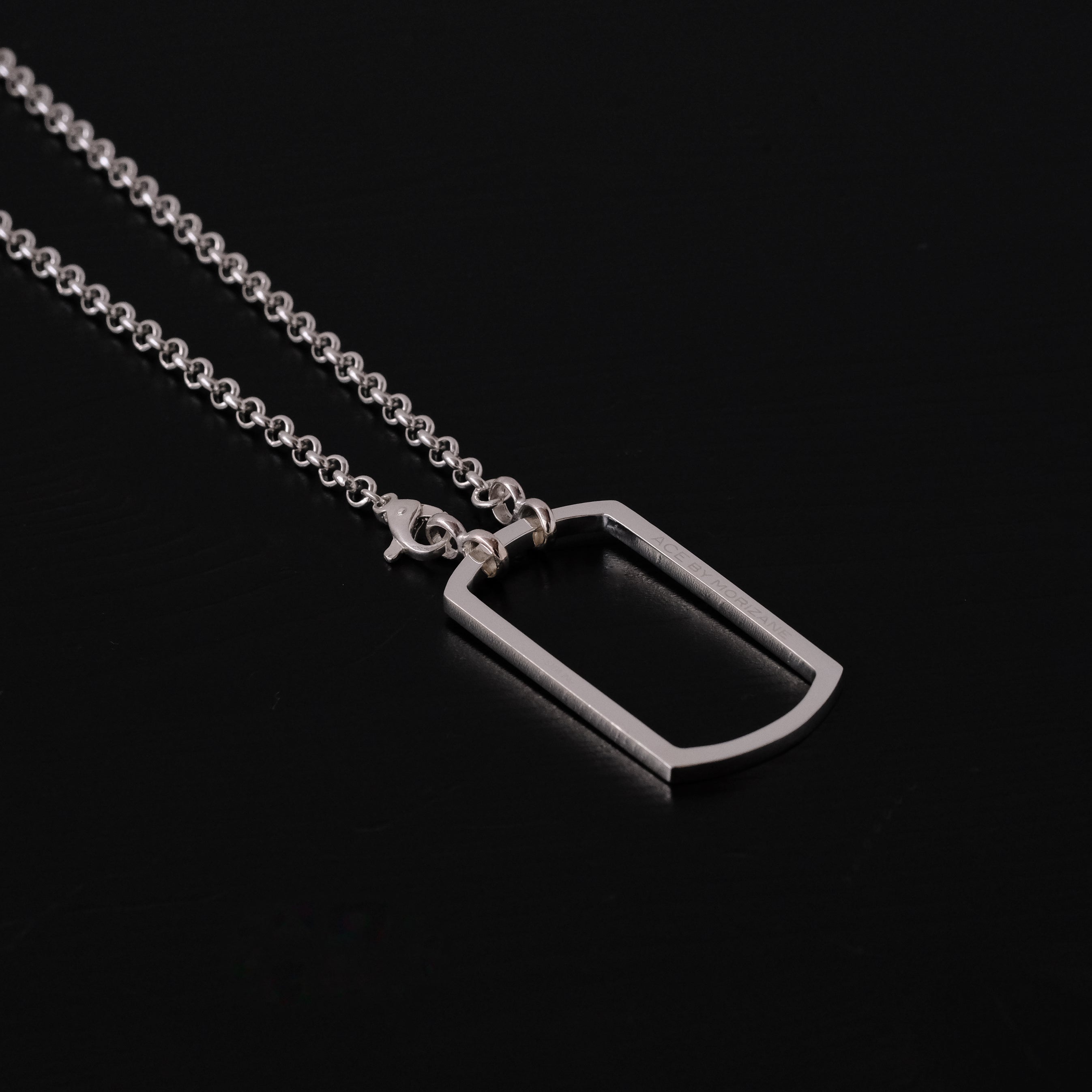 tag circle on necklace［AG921403 Sterling silver］ネックレス