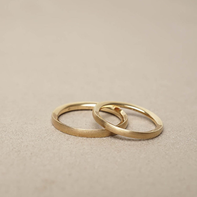 BRIDAL RING［Flaot K18YG/K18YG］結婚指輪（ペア）