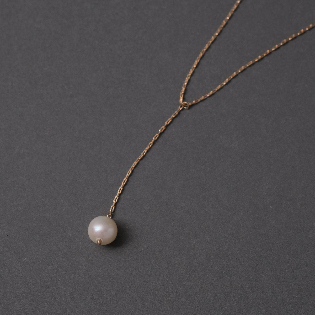 Round Pearl Chain Necklace［A301221AP252 K10 Pearl］ネックレス