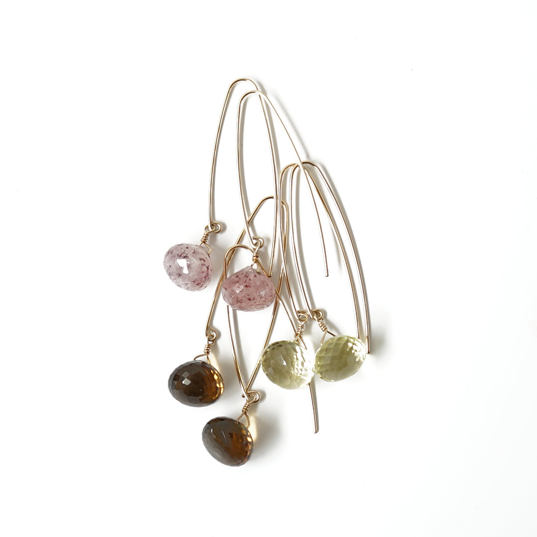 LONG ピアス ビアクォーツ