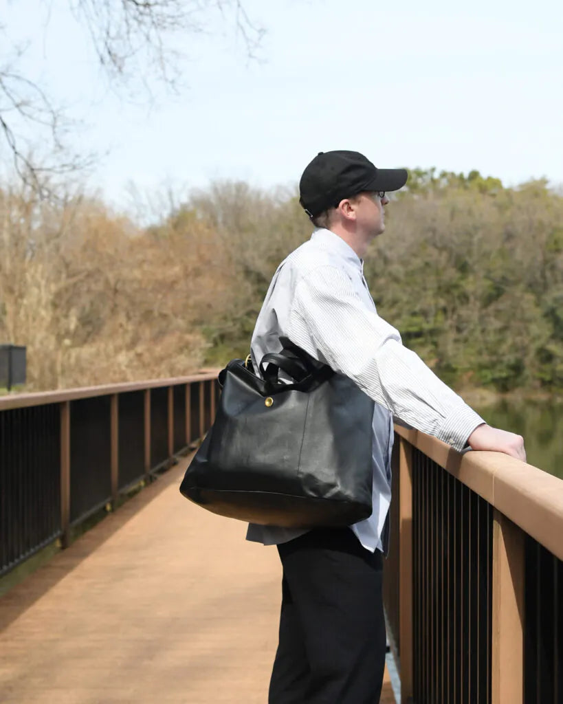 PROOF OF GUILD - Oval 2way Bag L Black