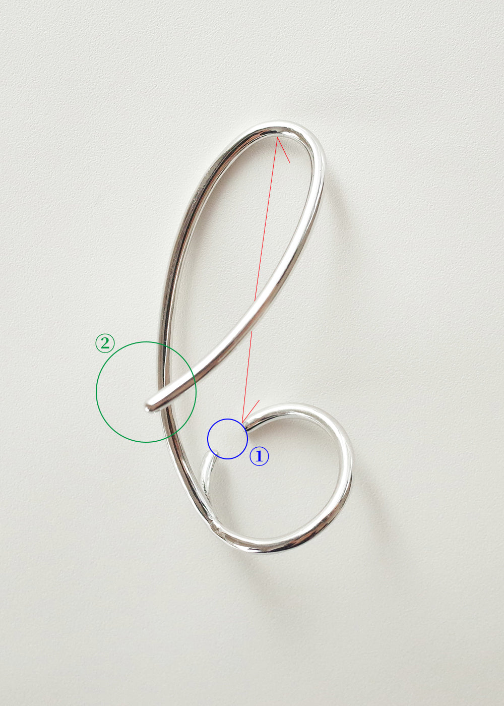 revie objects -〈LINKING〉wind ear cuffs シルバー/ゴールド イヤーカフ