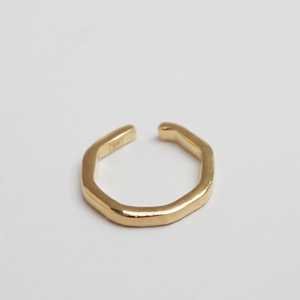 octagon earcuff k18 gold plated［AG921006GP Sterling silver］イヤーカフ