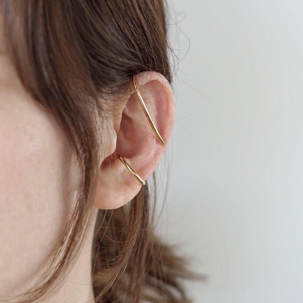 revie objects -〈LINKING〉wind ear cuffs シルバー/ゴールド イヤーカフ