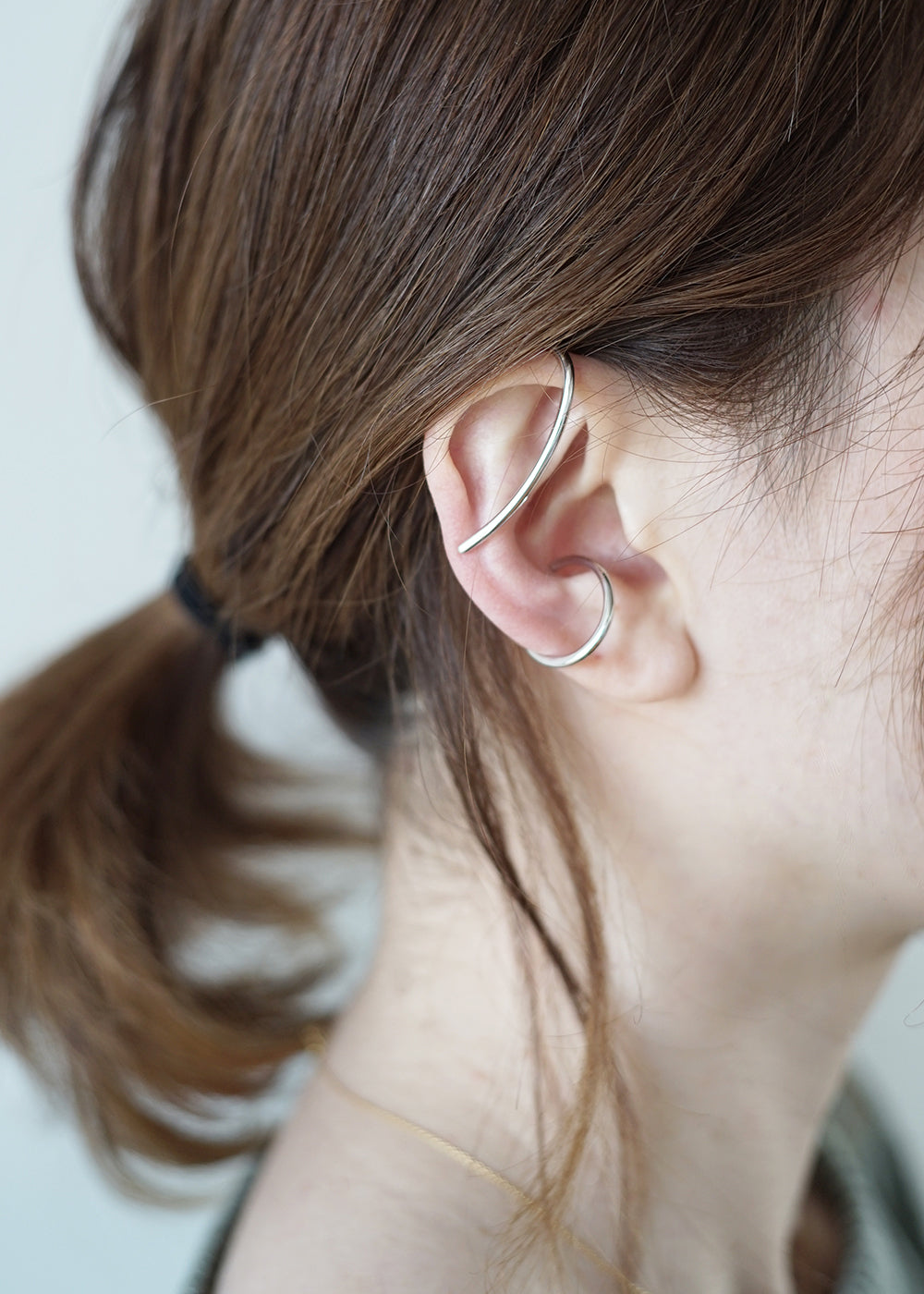 revie objects -〈LINKING〉wind ear cuffs シルバー/ゴールド イヤーカフ