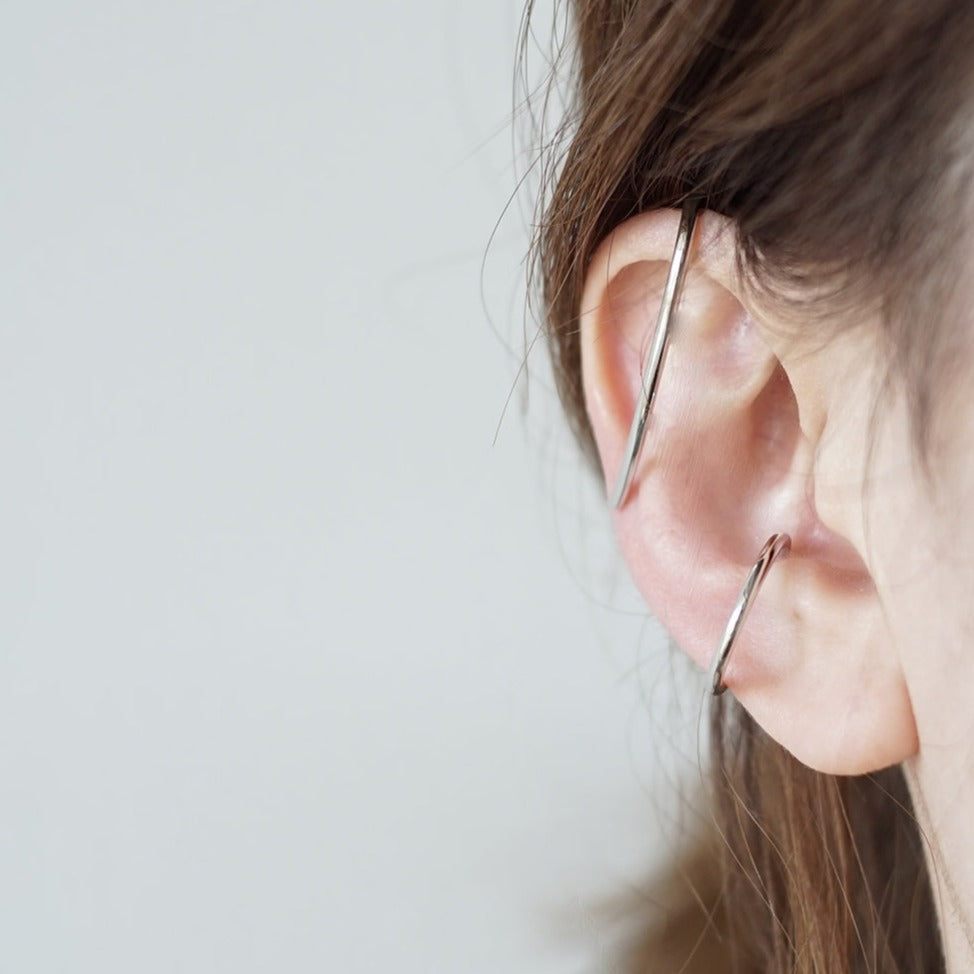 revie objects -〈LINKING〉wind ear cuffs シルバー/ゴールド イヤーカフ
