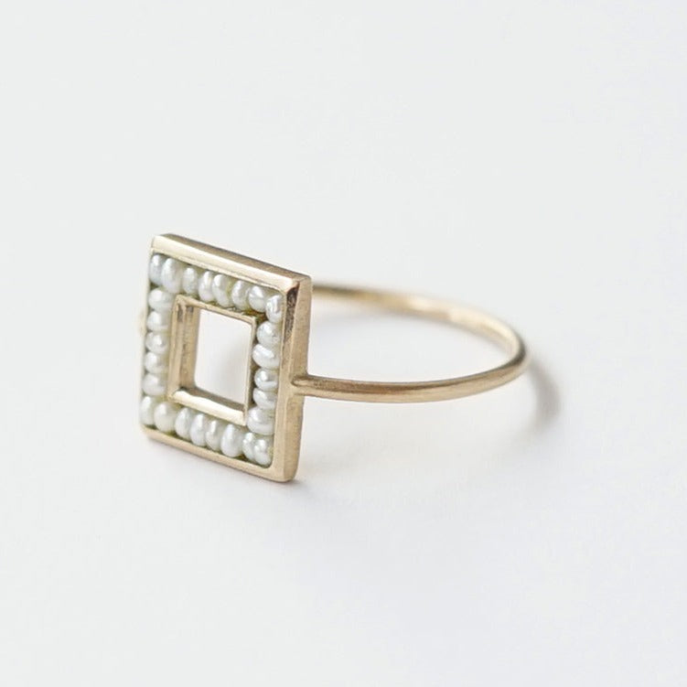 〈●▲■〉pearl ring mini リング