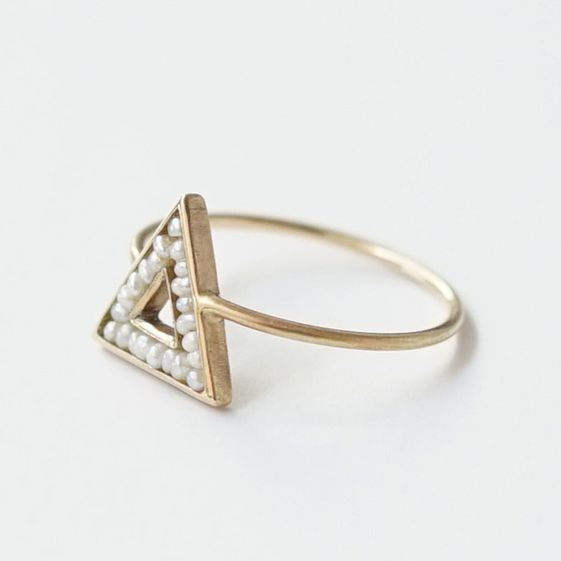 〈●▲■〉pearl ring mini リング