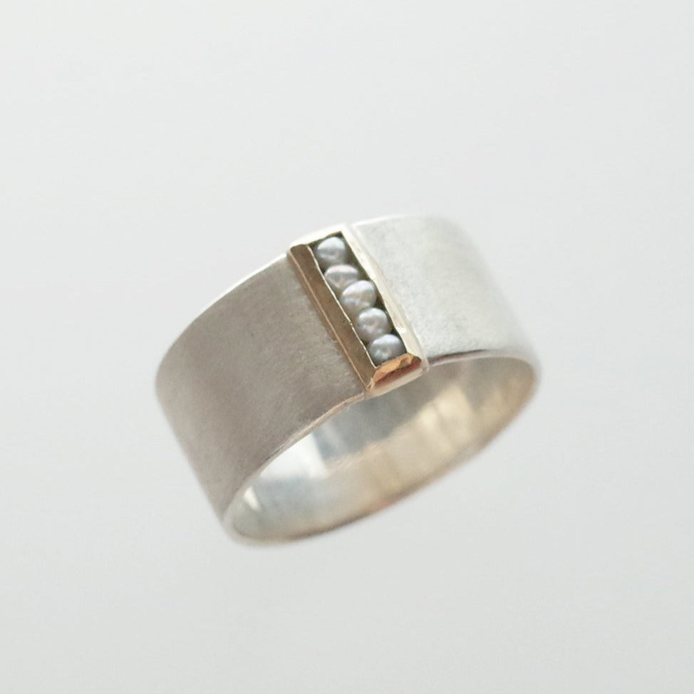 〈SIDE〉dotted line ring - thin リング