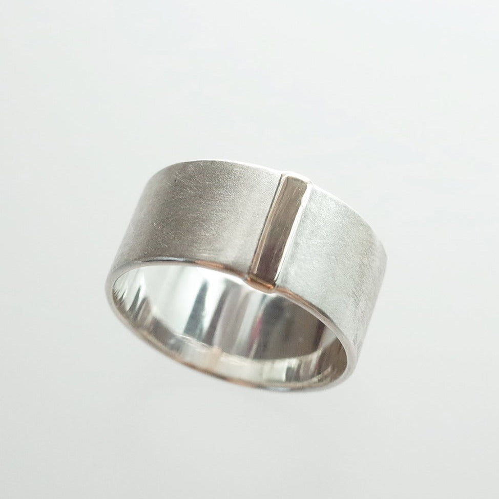 〈SIDE〉straight line ring - thin リング