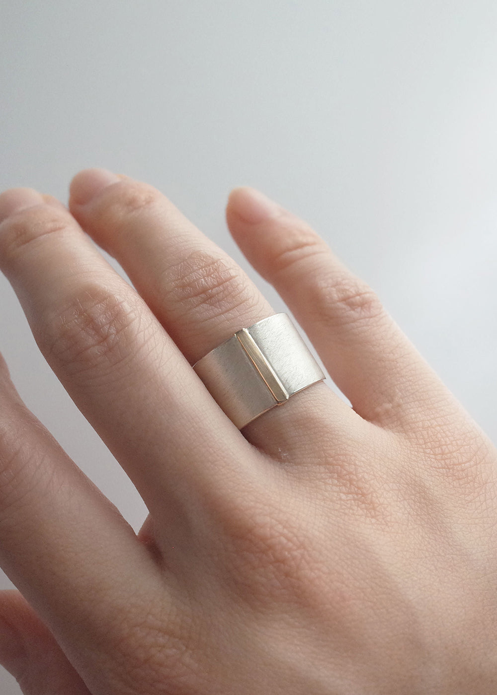 revie objects -〈SIDE〉straight line ring - thick リング