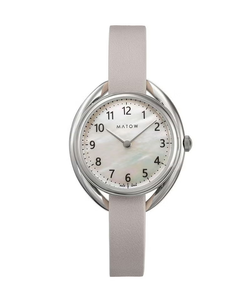 MATOW-Shiki ROUND ホワイトペッパー［mw001001 - Silver / Gray］腕時計