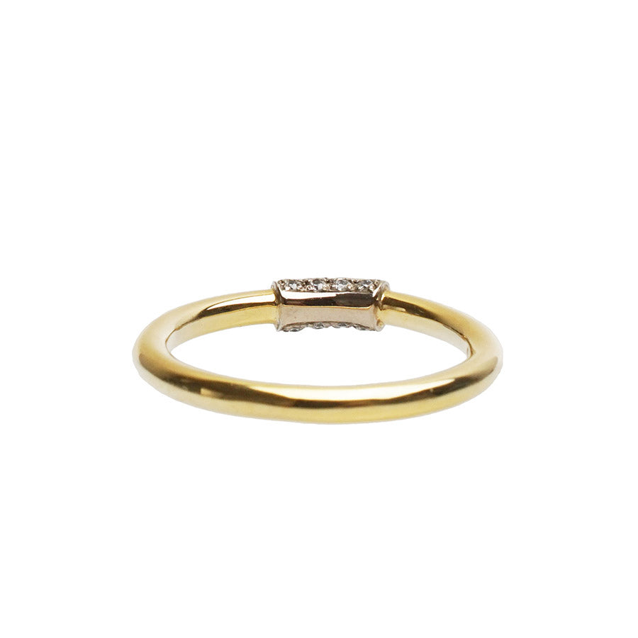 BRIDAL RING［001 PLAIN with DIAMOND A K18YG/K18WG］ダイヤモンドリング