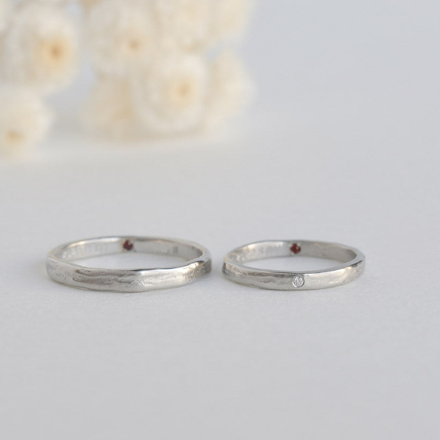 BRIDAL RING［木漏れ日 Pt900/Pt900］結婚指輪