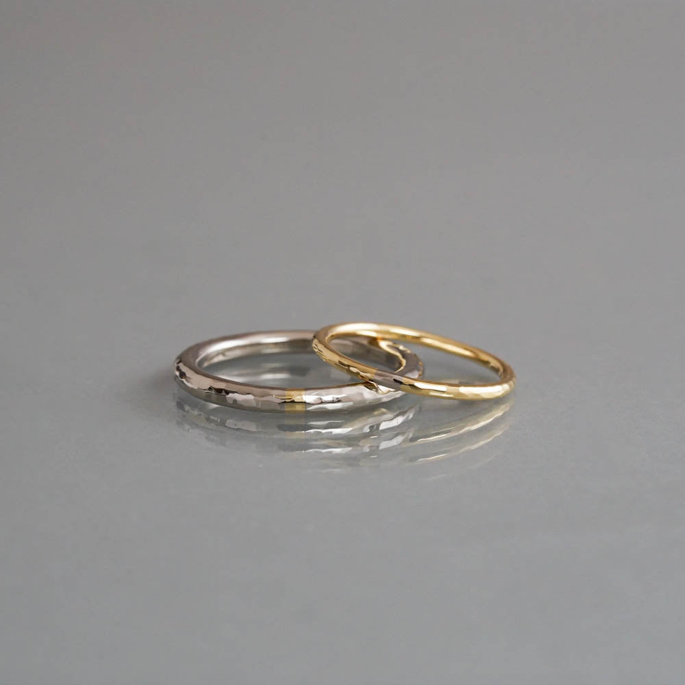 su［002 HAMMERED 結婚指輪］