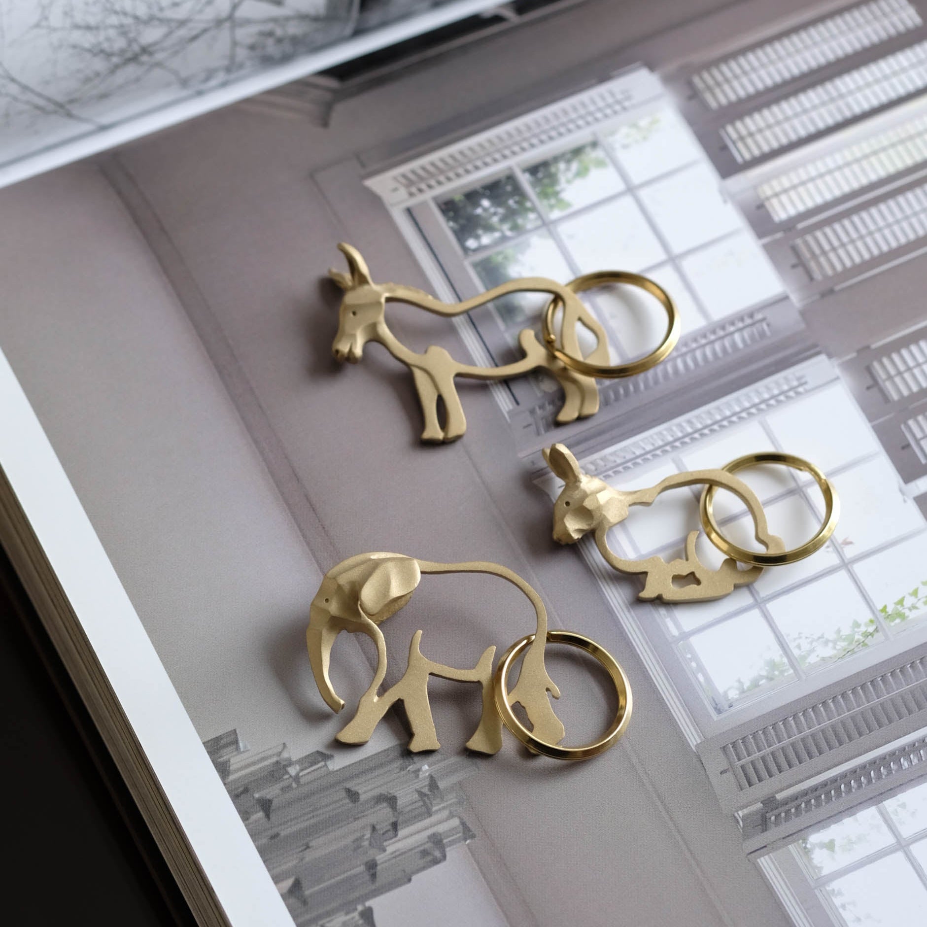 PROOF OF GUILD-Donkey Keyring［ロバ 真鍮］キーリング