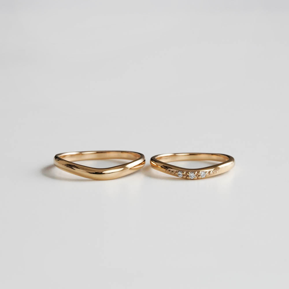 FRAU KOBE BRIDAL RING［Lady Tiara-French Style］結婚指輪（ペア）