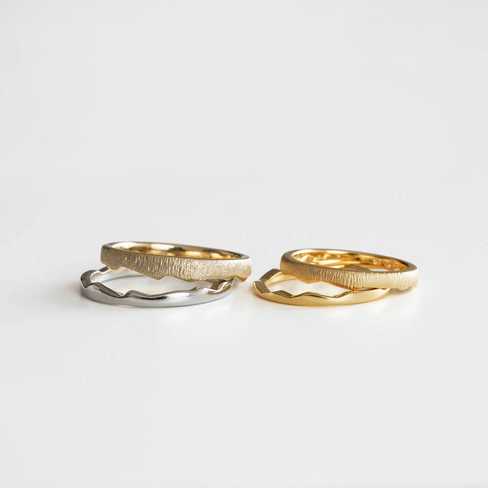 sowi-BRIDAL RING［ぷかぷか Pt900/K18YG］結婚指輪（ペア）