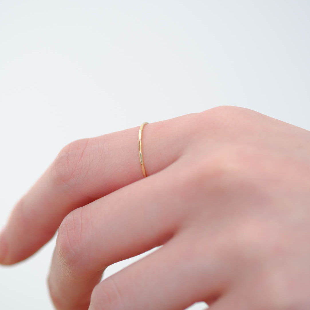 SOURCE objects - Gold Stacking Ring［MJM1-010-1 K14YG］リング