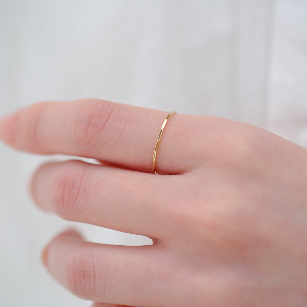 SOURCE objects - Gold Stacking Ring［MJM1-010-1 K14YG］リング