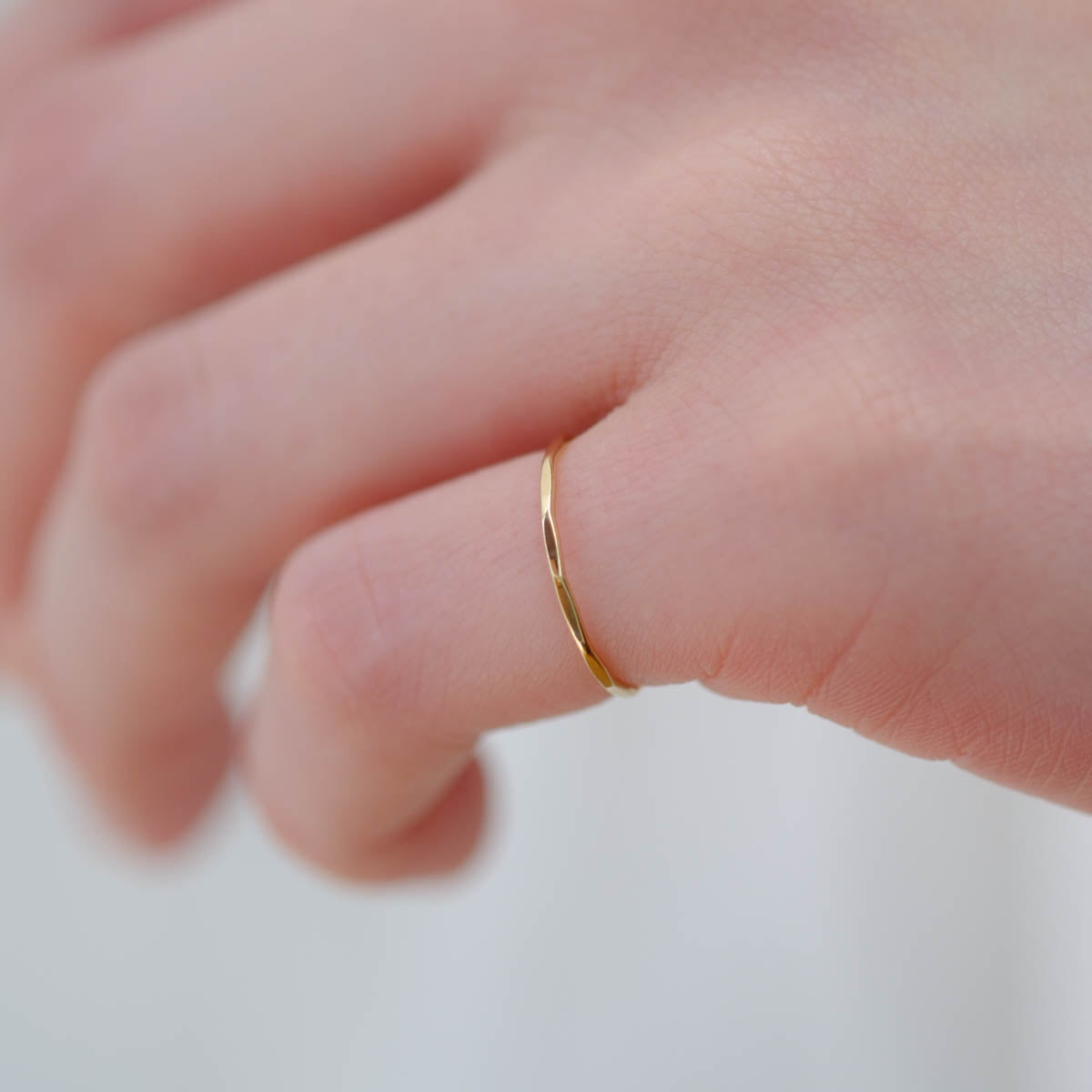 SOURCE objects - Gold Stacking Ring［MJM1-010-1 K14YG］リング