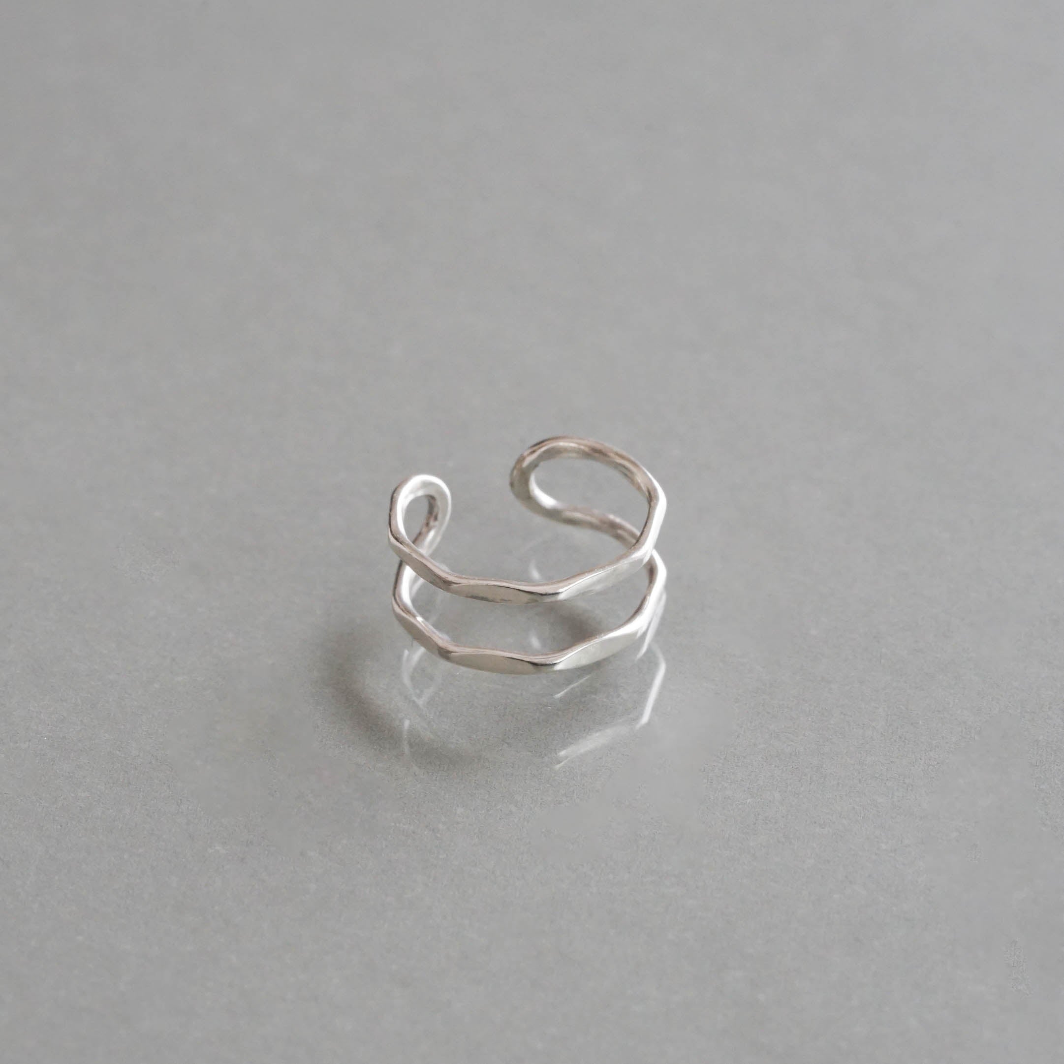 SOURCE objects - Silver Double Bar Ear Cuff［MJM1-226 SV］イヤカフ