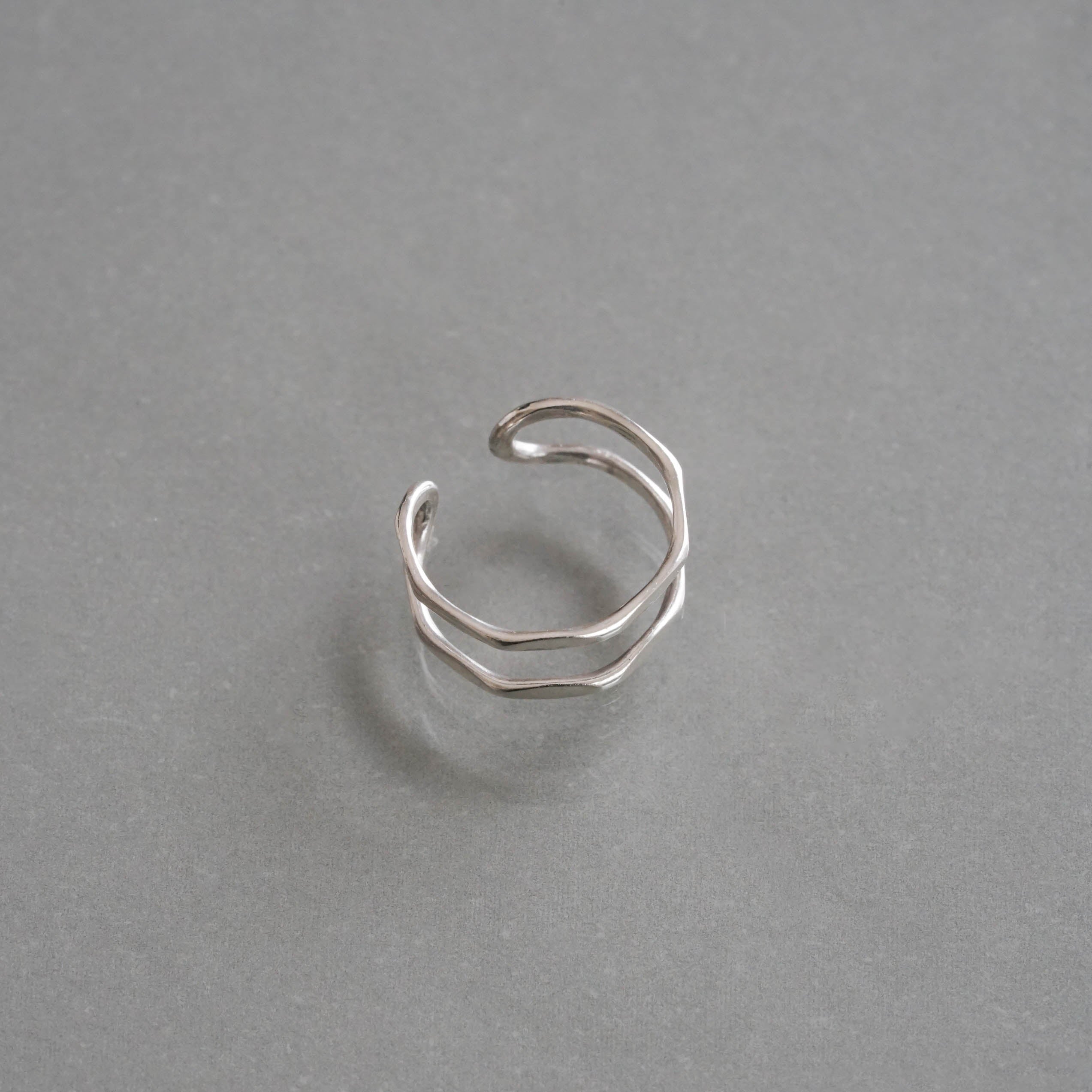 SOURCE objects - Silver Double Bar Ear Cuff［MJM1-226 SV］イヤカフ