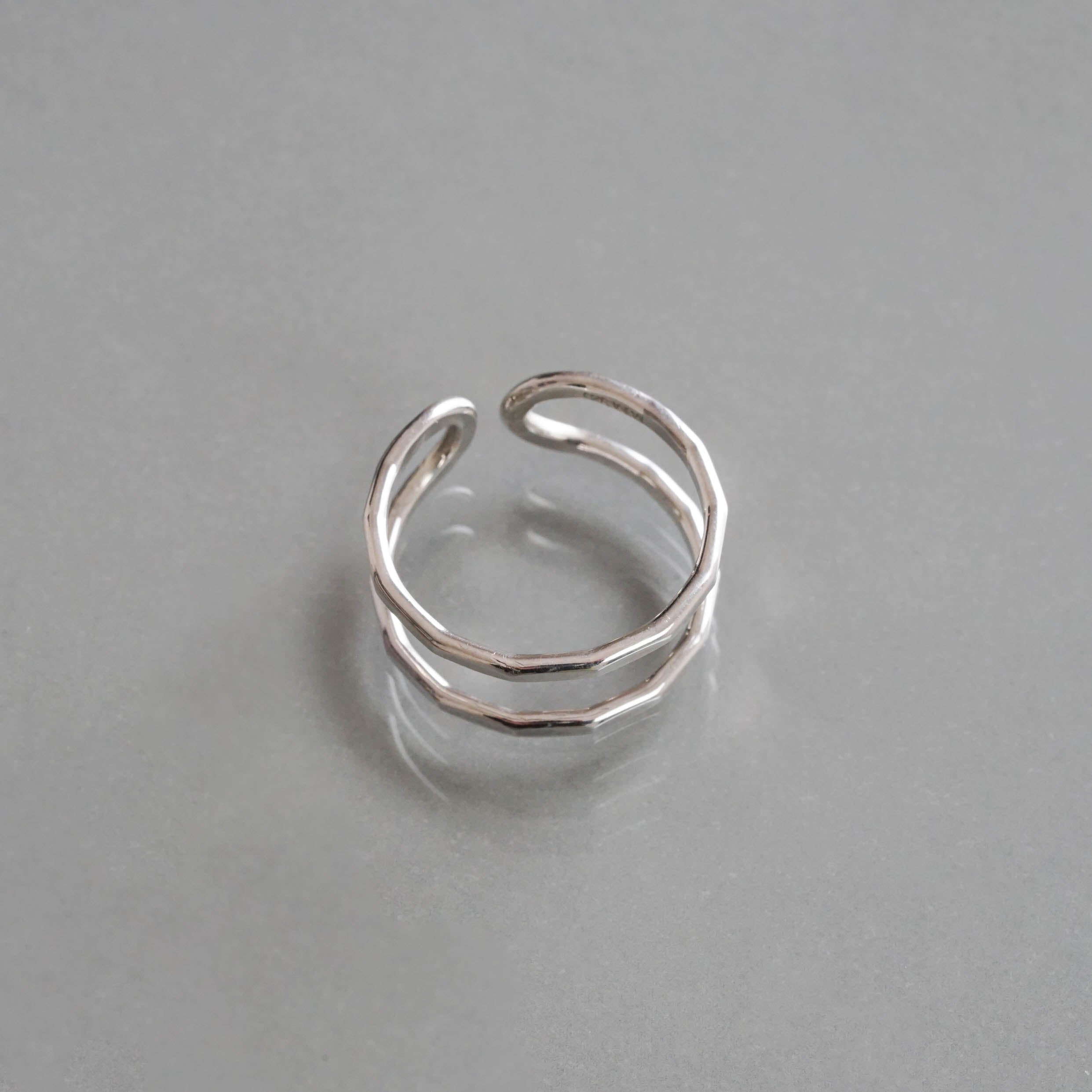 SOURCE objects - Silver Double Open Back Ring［MJM1-112 SV］リング