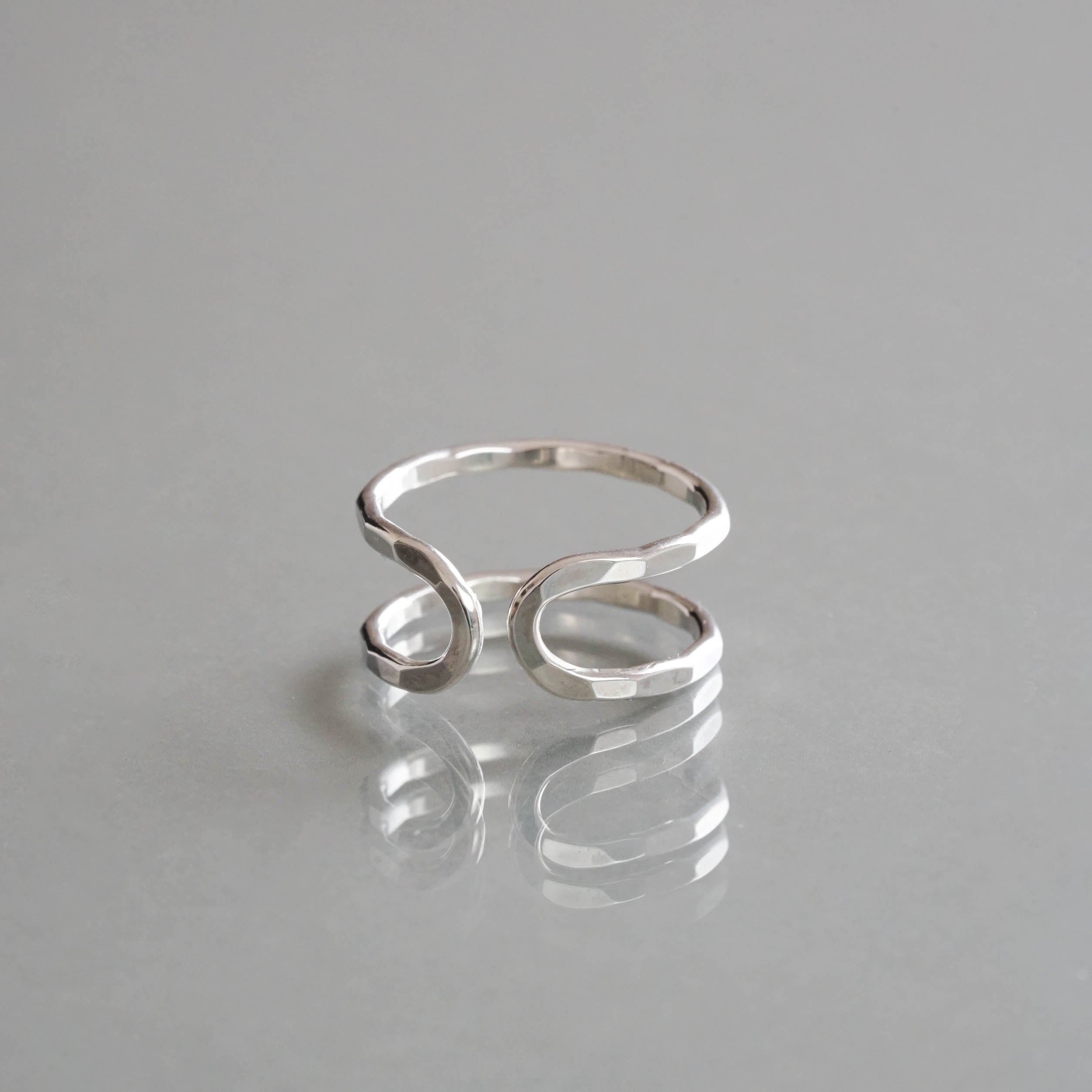 SOURCE objects - Silver Double Open Back Ring［MJM1-112 SV］リング