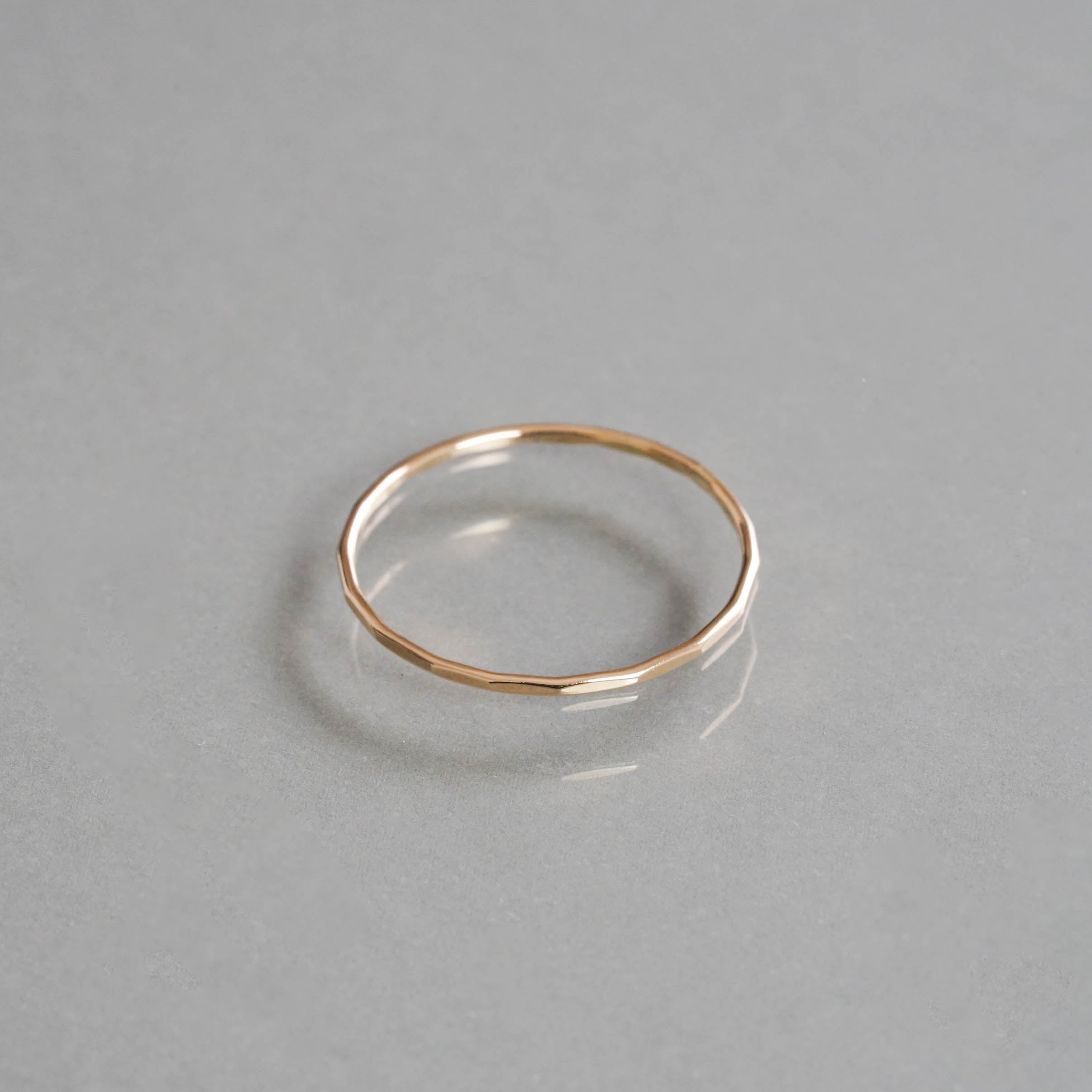 SOURCE objects - Gold Stacking Ring［MJM1-010-1 K14YG］リング