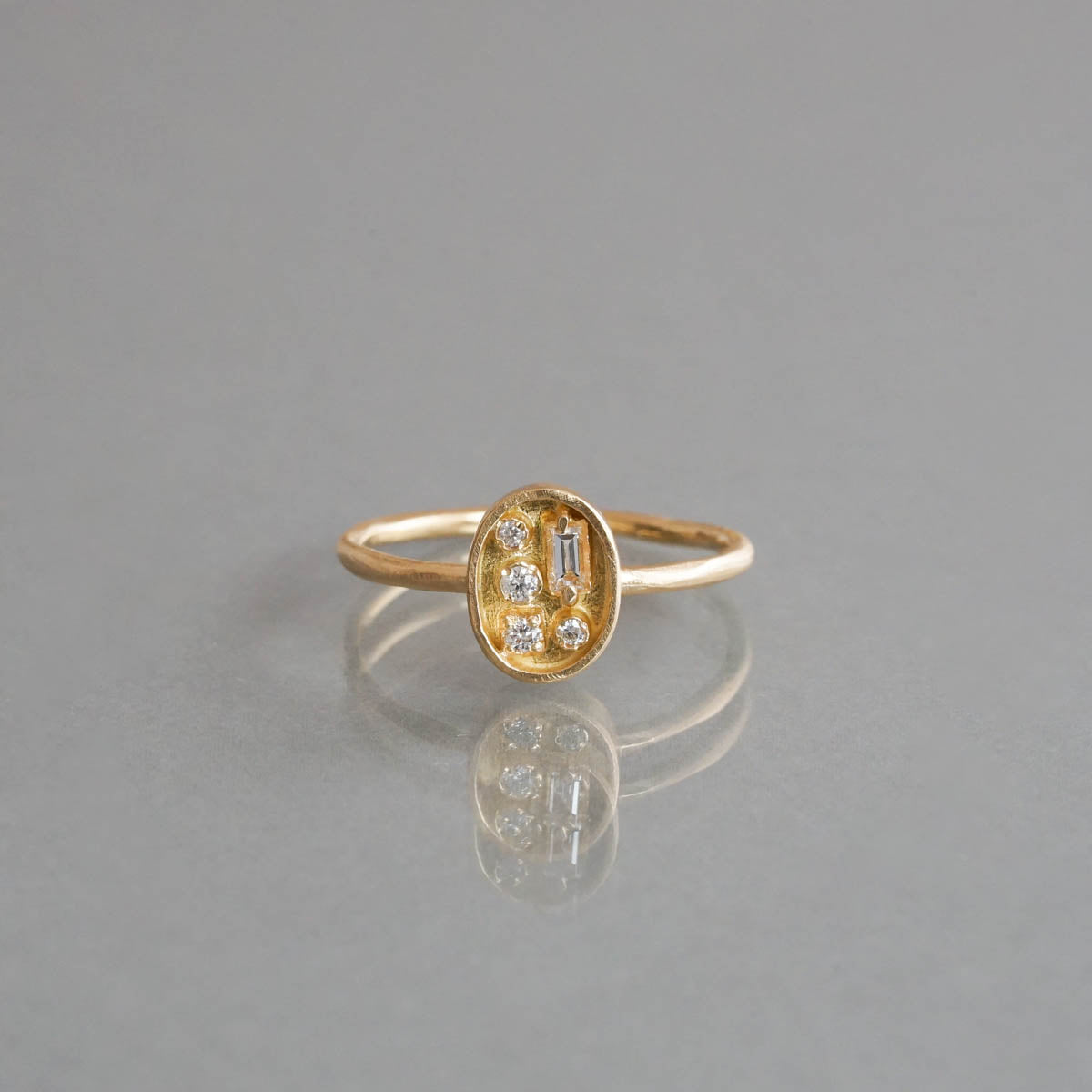 Atelier d'antan - Oval Box Chocolate Ring［A024201AR006 K18］リング