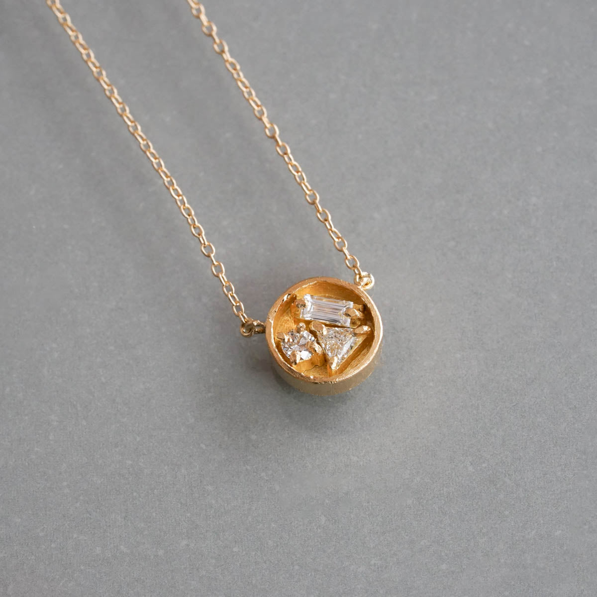Atelier d'antan - Round Box Chocolate Necklace［A024201AN012 K18］ネックレス